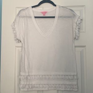 Lily Pulitzer White Shirt NWOT size s